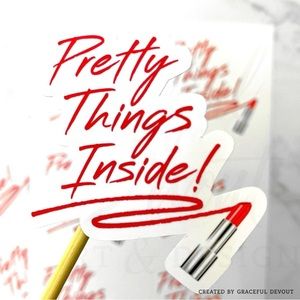 Pretty Things Inside!- 2" Sticker (inches) 48ct.)  [GD45-48]